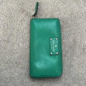 Kate Spade Wellesley Neda Zip Around Wallet Sprout Green